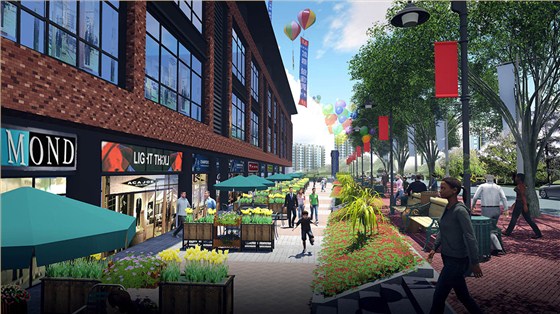 步行街景观设计图片 步行街景观设计图片