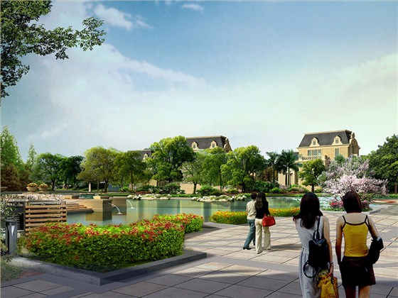 小区园林景观设计图片 小区园林景观设计图片