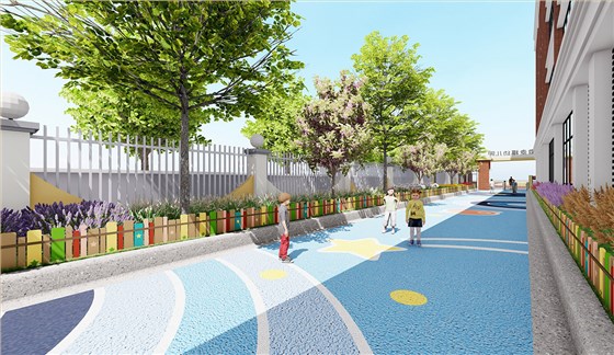 特色铺装桂花路