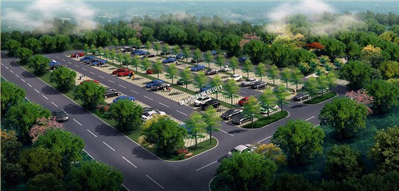 新北街停车场效果图