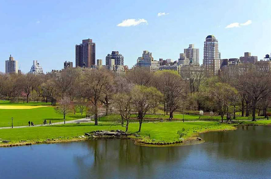 滨水绿地园林设计图片