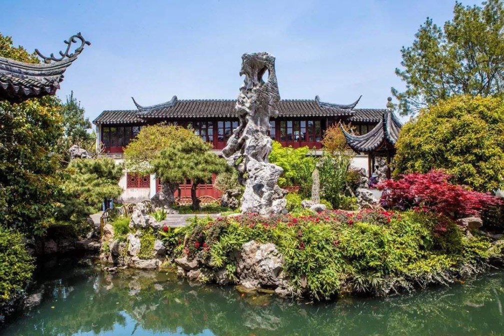 山石水景图片