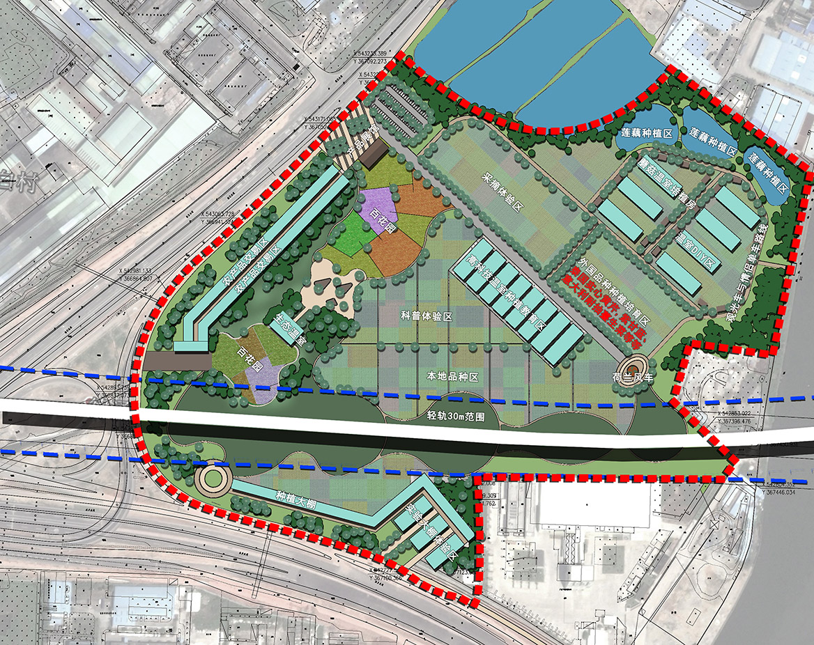 道滘镇蔡白都市农业园规划设计总平面图