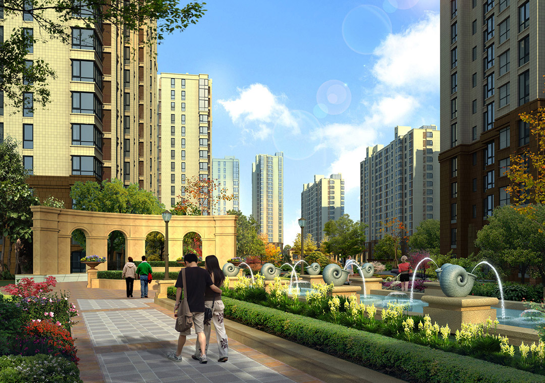 住宅小区景观设计图片