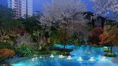 惠州汤泉浩创小区景观设计