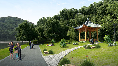 公园景观植物配置要点