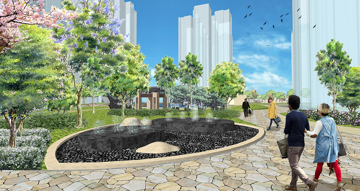 广州荔湖高尔夫苑景观概念方案设计3