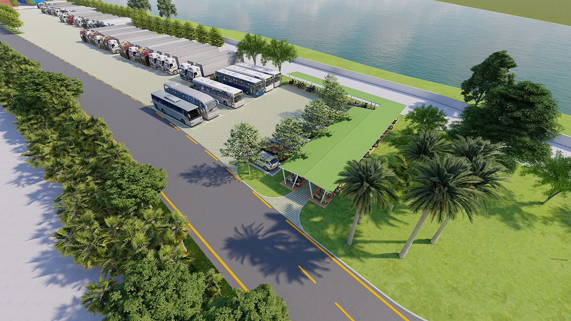 工业园沿江区域美化项目景观设计案例12